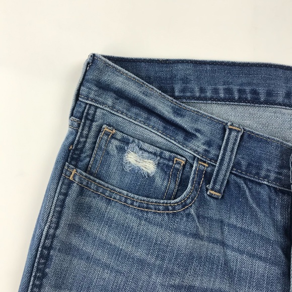 Hollister Button Fly Destroyed Boyfriend Jeans - Picture 3 of 8